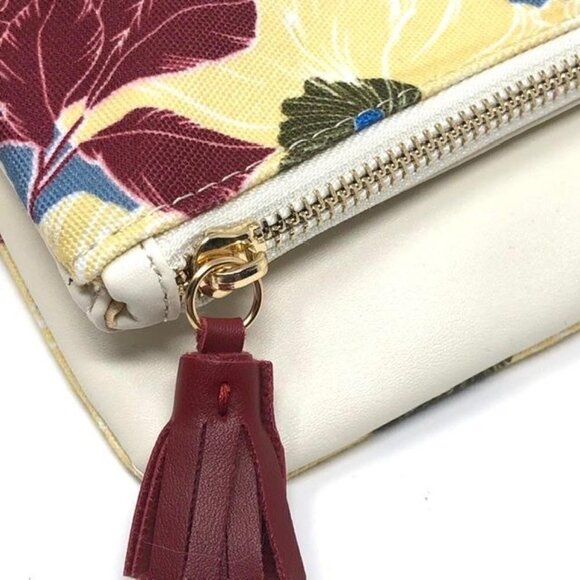 🌺 Rachel Pally Floral Botanical Fun Reversible Foldover Clutch NWOT - Picture 2 of 9